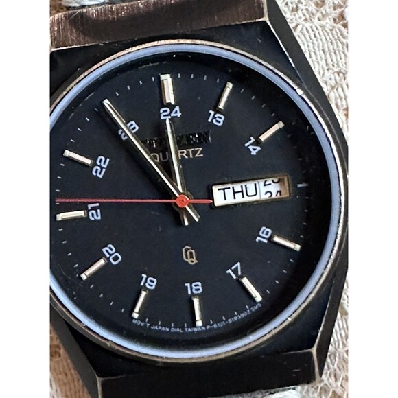 Rare Citizen 6101-S05413 Black Tone Quartz Day Date Military Time Watch - Picture 5 of 8
